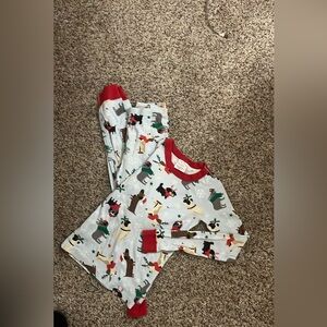 HANNA ANDERSSON holiday dog print organic cotton, long John pajamas~ unisex